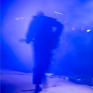 Abstract Concert Blue Art Print